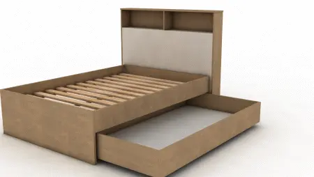 Animation de l'assemblage du cadre de lit 