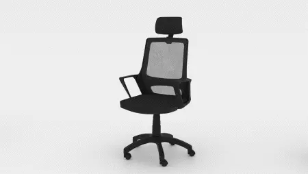 Animation de présentation et d'installation de chaises de bureau 